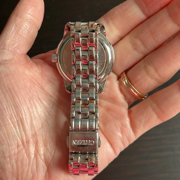 Citizen Silver and Pink Crystal-Embellished Watch - Picture 2 of 4